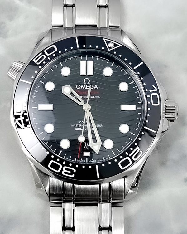 No Reserve - 2025 Omega Seamaster Diver 300M 42MM Black Dial Steel Bracelet (210.30.42.20.01.001)