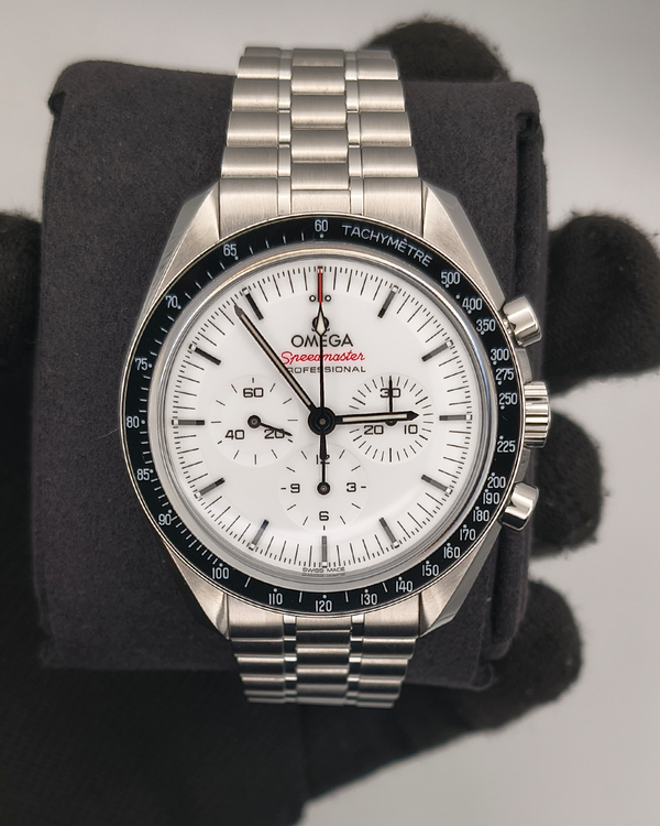 2026 Omega Speedmaster Professional Moonwatch 42MM White Dial Steel Bracelet (310.30.42.50.04.001)