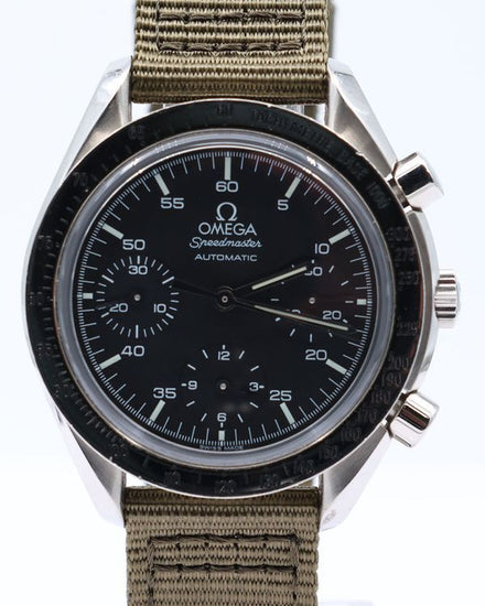 2006 Omega Speedmaster Reduced 39MM Black Dial Leather Strap (3834.70.36)