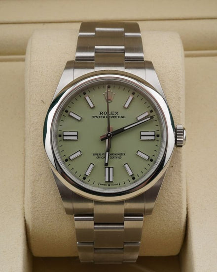 2026 Rolex Oyster Perpetual 41MM Pistachio Dial Oyster Bracelet (134300)
