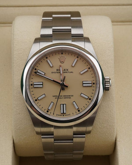 2026 Rolex Oyster Perpetual 41MM Beige Dial Oyster Bracelet (134300)