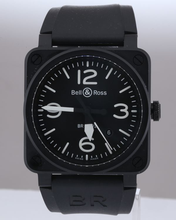 2023 Bell & Ross BR 03 42MM Black Dial Rubber Strap (BR03-92-CBL)