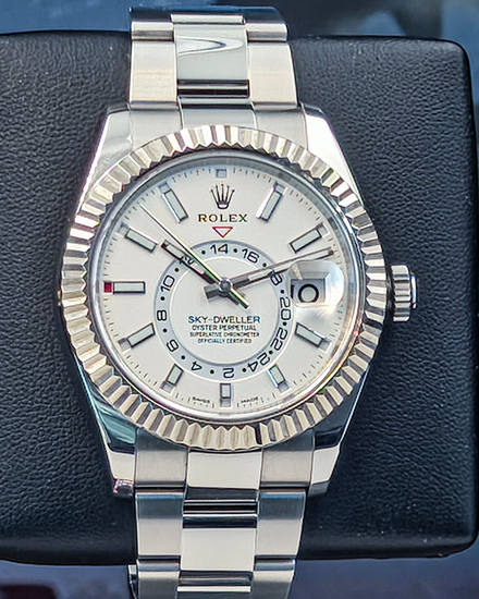 2020 Rolex Sky-Dweller 42MM White Dial Oyster Bracelet (326934)