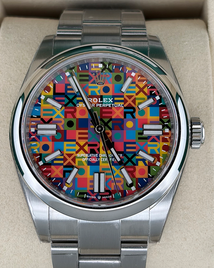 2026 Rolex Oyster Perpetual 41MM Multicolor "Jubilee" Dial Oyster Bracelet (134300)