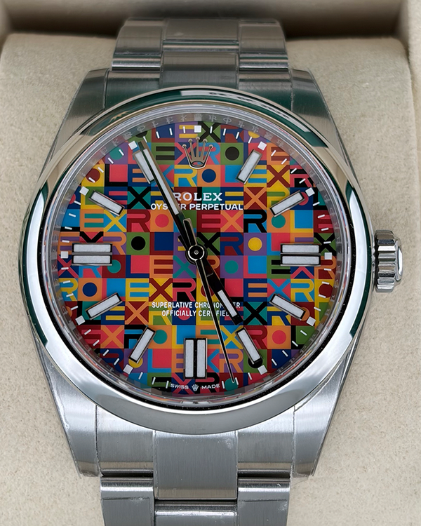 2026 Rolex Oyster Perpetual 41MM Multicolor "Jubilee" Dial Oyster Bracelet (134300)