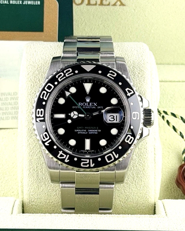 2009 Rolex GMT-Master II 40MM Black Dial Oyster Bracelet (116710LN)
