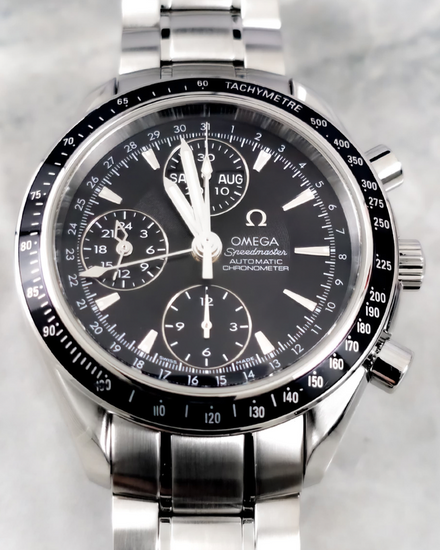 No Reserve - 2021 Omega Speedmaster Day-Date 40MM Black Dial Steel Bracelet (3220.50.00)