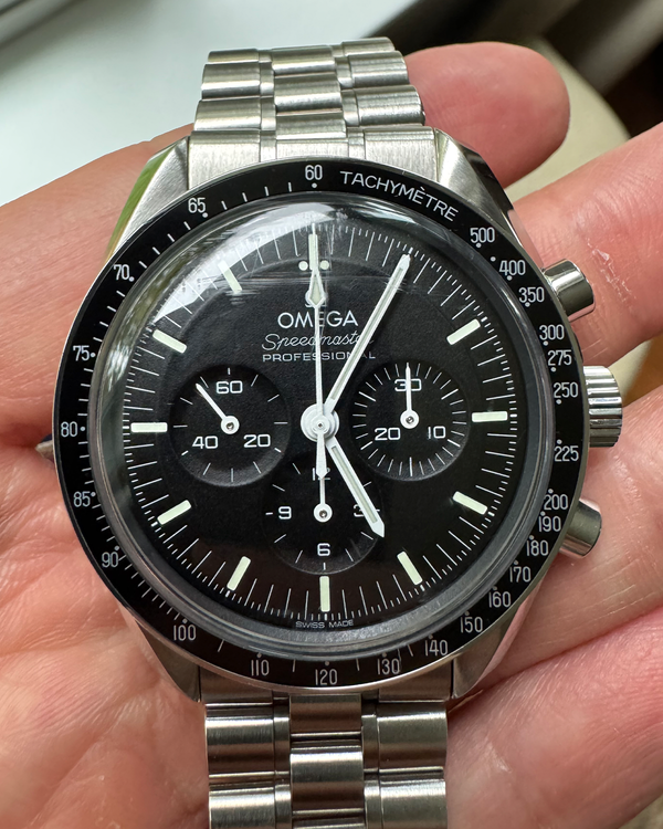 2024 Omega Speedmaster Professional Moonwatch 42MM Black Dial Steel Bracelet (310.30.42.50.01.001)