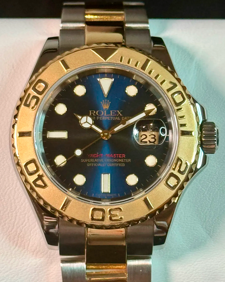 2005 Rolex Yacht-Master 40MM Blue Dial Two-Tone Oyster Bracelet (16623)
