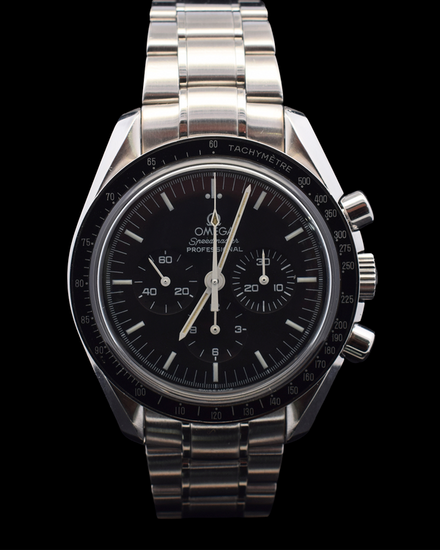 Omega Speedmaster Professional Moonwatch 42MM Black Dial Steel Bracelet (3572.50.00)