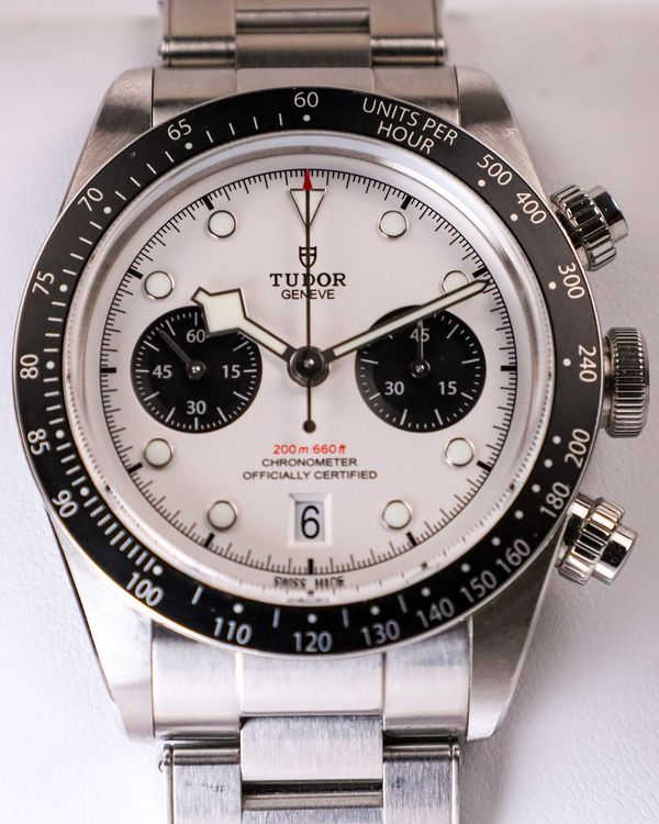 No Reserve -  2022 Tudor Black Bay Chrono "Panda" 41MM White Dial Steel Bracelet (79360N)
