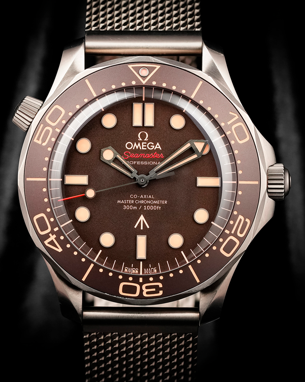2023 Omega Seamaster Diver 300M 007 Edition 42MM Brown Dial Titanium Bracelet (210.90.42.20.01.001)