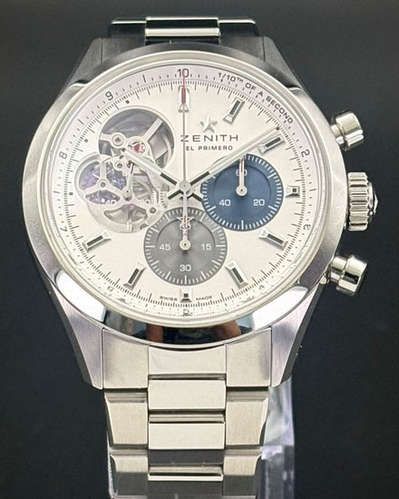 2024 Zenith El Primero Chronomaster 39.5MM Silver Dial Steel Bracelet (03.3300.3604/69.M3300)