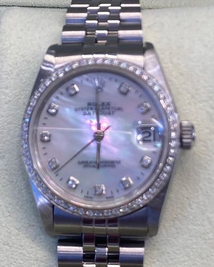 Rolex Datejust 31MM Aftermarket Mother Of Pearl Dial Jubilee Bracelet (68274