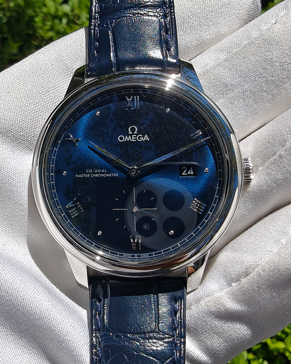 2026 Omega De Ville Prestige 41MM Blue Dial Leather Strap (434.13.41.20.03.001)
