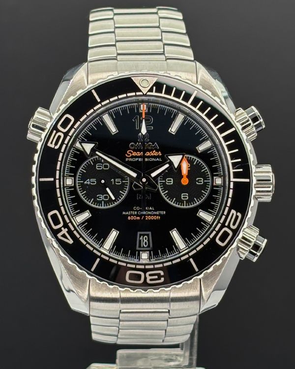 2020 Omega Seamaster Planet Ocean 600M 45.5MM Black Dial Steel Bracelet (215.30.46.51.01.001)