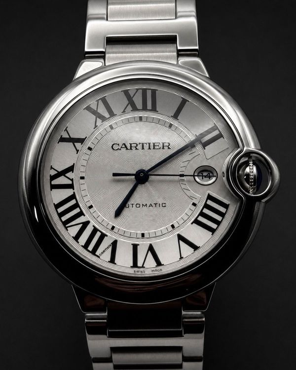 2018 Cartier Ballon Bleu XL 42MM Silver Dial Steel Bracelet (W69012Z4)