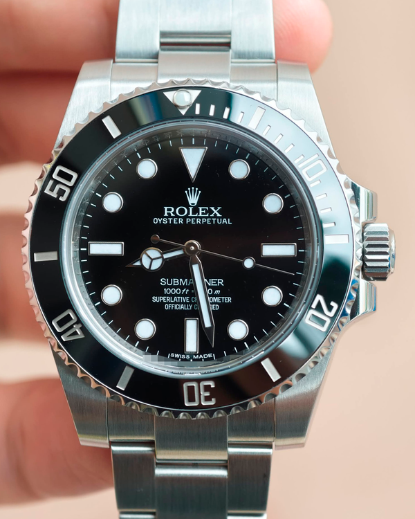 2015 Rolex Submariner No-Date 40MM Black Dial Oyster Bracelet (114060)