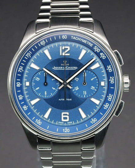 No Reserve - 2019 Jaeger-LeCoultre Polaris Chronograph 42MM Blue Dial Steel Bracelet (Q9028180)