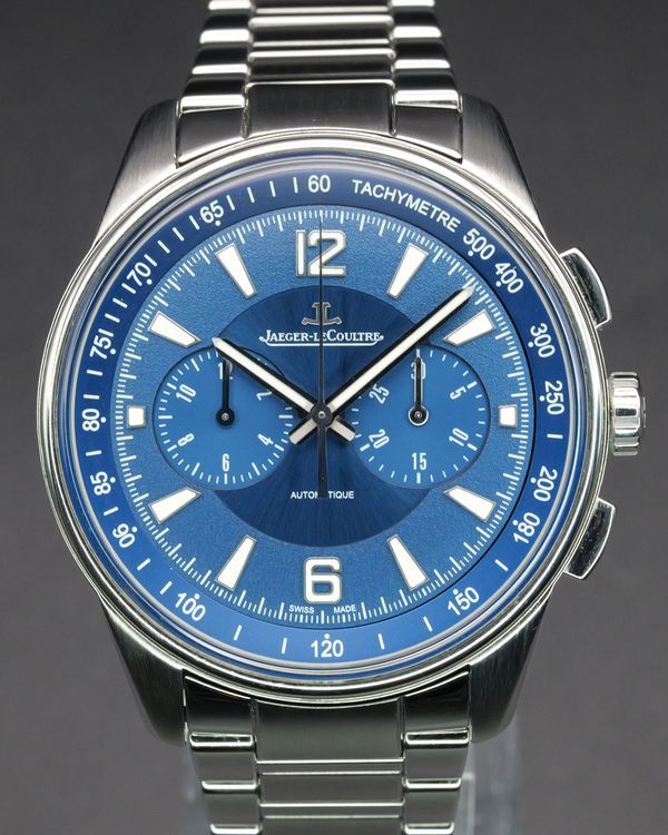 No Reserve - 2019 Jaeger-LeCoultre Polaris Chronograph 42MM Blue Dial Steel Bracelet (Q9028180)