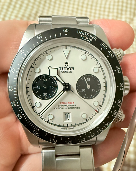 2021 Tudor Black Bay Chrono "Panda" 41MM White Dial Steel Bracelet (79360N)