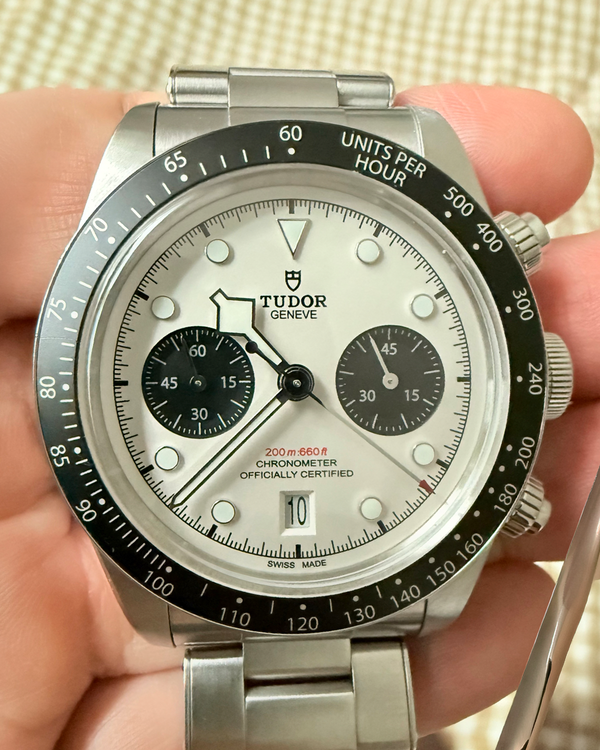 2021 Tudor Black Bay Chrono "Panda" 41MM White Dial Steel Bracelet (79360N)