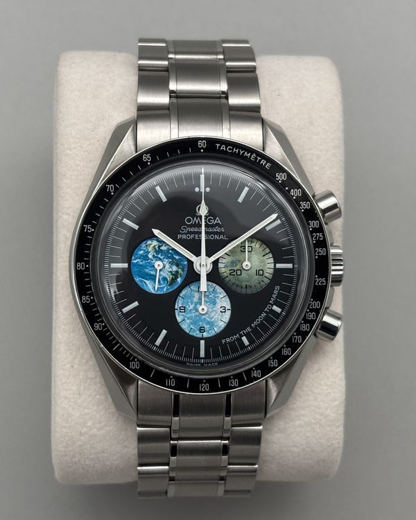 2005 Omega Speedmaster Professional Moonwatch "From Moon To Mars" 42MM Black Dial Steel Bracelet (3577.50.00)