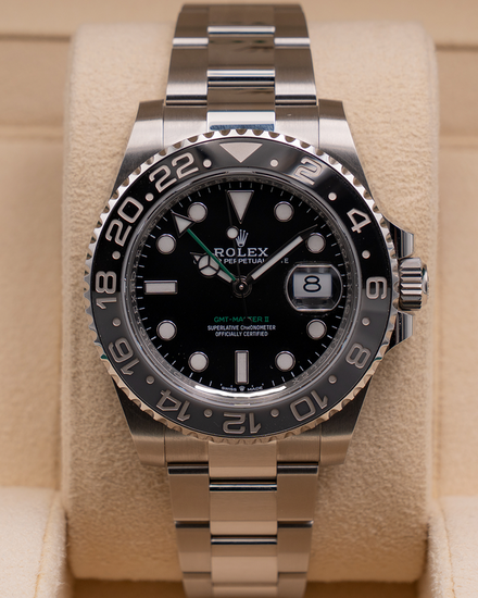 Rolex GMT-Master II "Bruce Wayne" 40MM Black Dial Oyster Bracelet (126710GRNR)