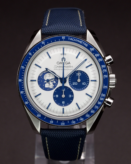 2025 Omega Speedmaster Anniversary Series “Silver Snoopy Award” 42MM Silver Dial Textile Strap (310.32.42.50.02.001)