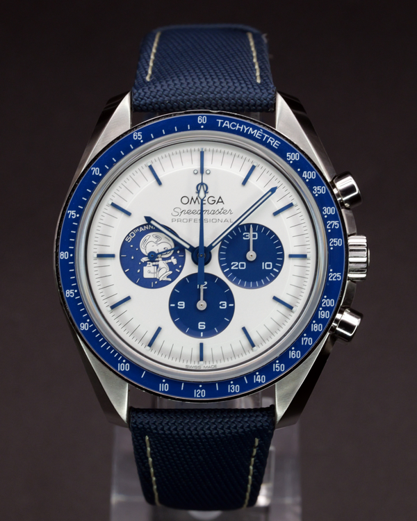 2025 Omega Speedmaster Anniversary Series “Silver Snoopy Award” 42MM Silver Dial Textile Strap (310.32.42.50.02.001)