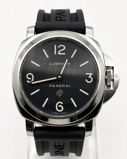 Panerai Luminor Base 44MM Black Dial Rubber Strap (PAM00000)