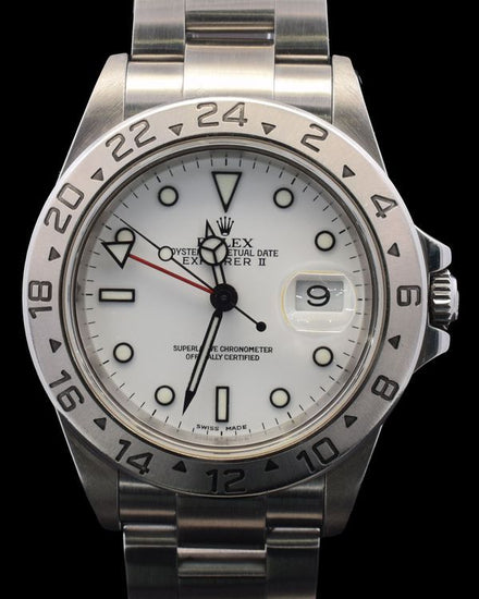 Rolex Explorer II "Polar" 40MM White Dial Oyster Bracelet (16570)