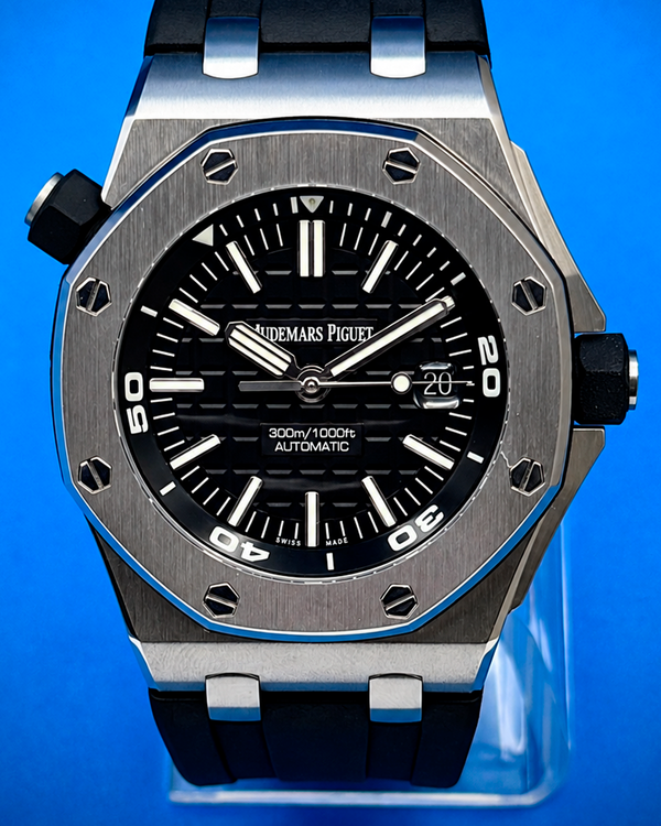 2019 Audemars Piguet Royal Oak Offshore Diver 42MM Black Dial Rubber Strap (15710ST.OO.A002CA.01)