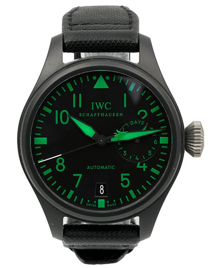 2013 IWC Schaffhausen Pilot "Top Gun" Boutique Edition L.E. 48.6MM Black Dial Textile Strap (IW501903)