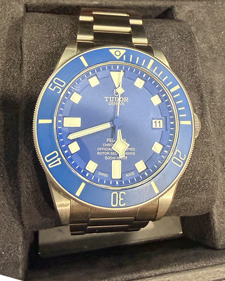2021 Tudor Pelagos 42MM Blue Dial Titanium Bracelet (25600TB)