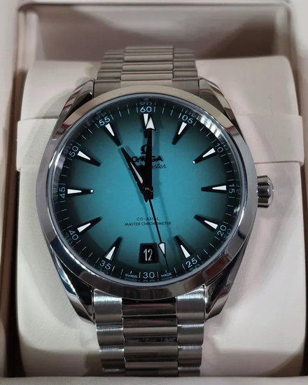 2025 Omega Seamaster Aqua Terra 150M 41MM Turquoise Dial Steel Bracelet (220.10.41.21.03.006)