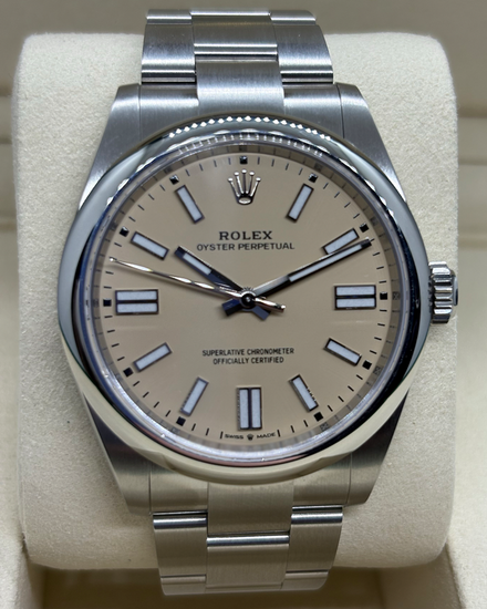 2026 Rolex Oyster Perpetual 41MM Beige Dial Oyster Bracelet (134300)
