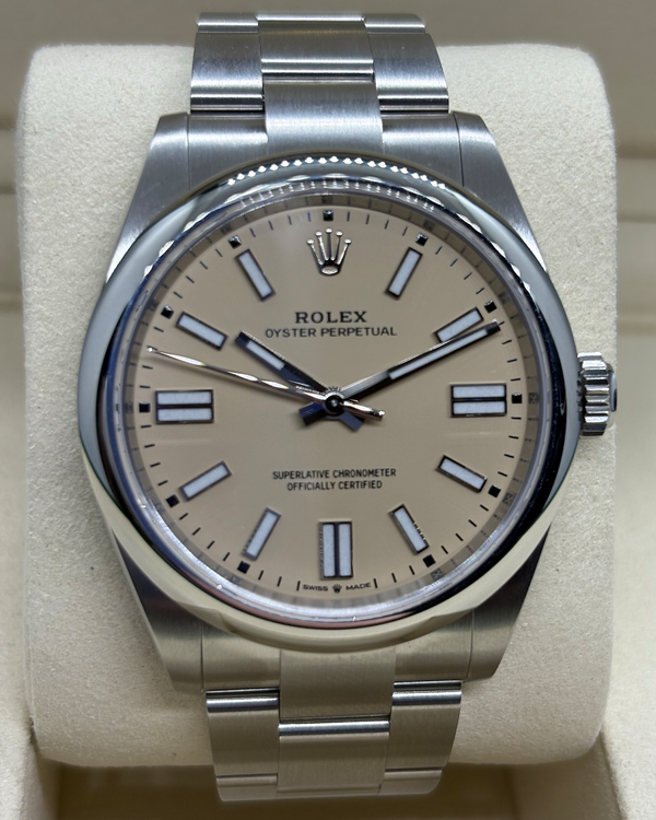 2026 Rolex Oyster Perpetual 41MM Beige Dial Oyster Bracelet (134300)