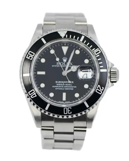 Rolex Submariner Date 40MM Black Dial Oyster Bracelet (16610)