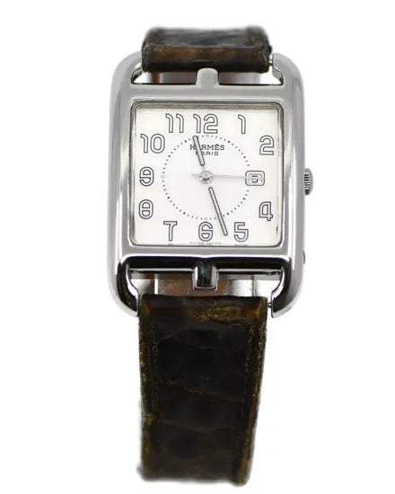 Hermès Cape Cod 29MM Quartz White Dial Leather Strap (CC2.710)