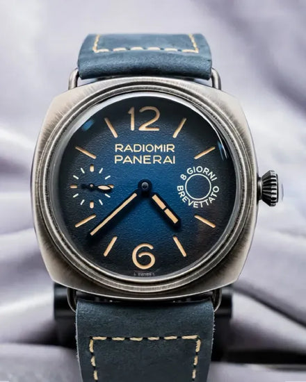 2023 Panerai Radiomir 8 Giorni 45MM Blue Dial Leather Strap (PAM01348)