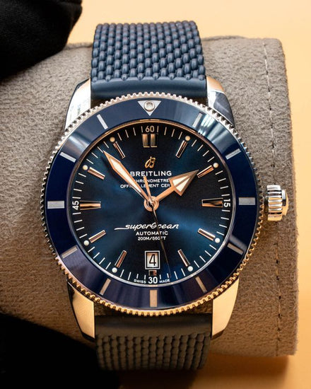2022 Breitling Superocean Heritage II B20 46MM Blue Dial Rubber Strap (AB2020)