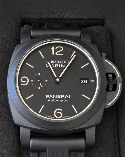 2021 Panerai Luminor Marina L.E. 45MM Black Dial Rubber Strap (PAM01118)