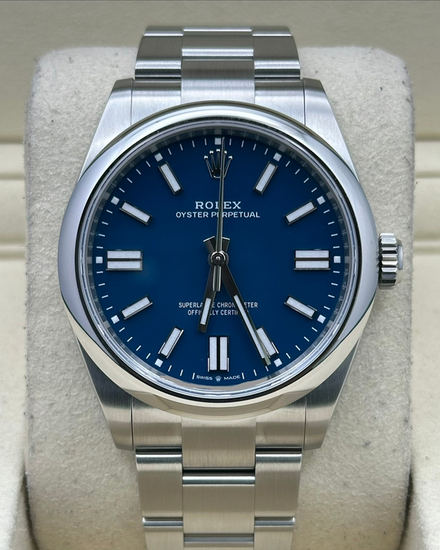 2026 Rolex Oyster Perpetual 41MM Blue Dial Oyster Bracelet (134300)
