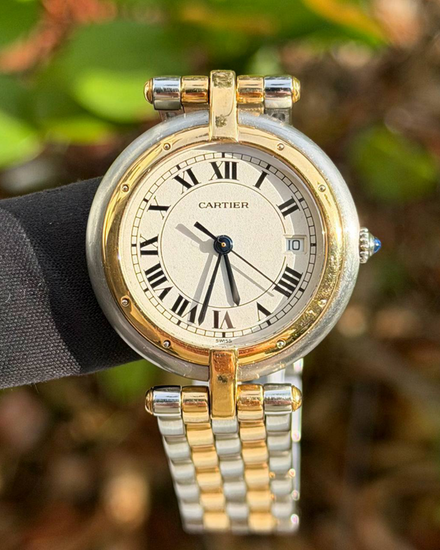 Cartier Panthère Vendôme 30MM Quartz White Dial Two-Tone Bracelet (183964)