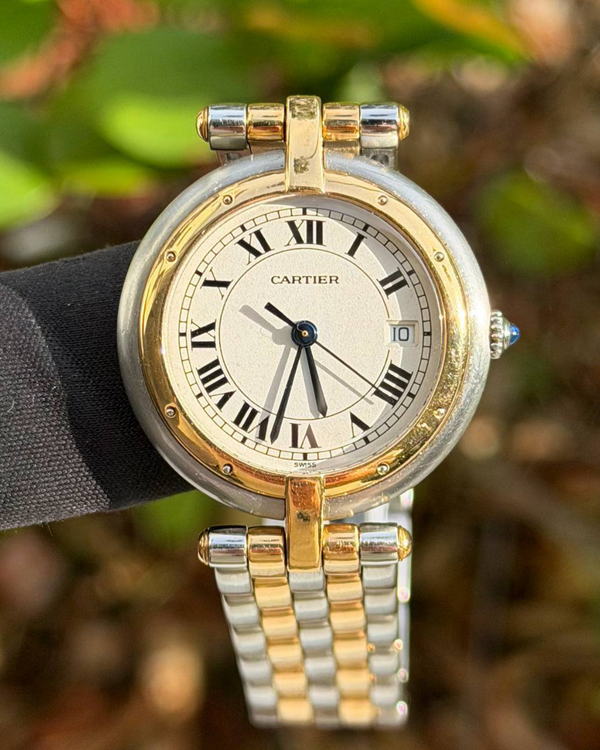 Cartier Panthère Vendôme 30MM Quartz White Dial Two-Tone Bracelet (183964)