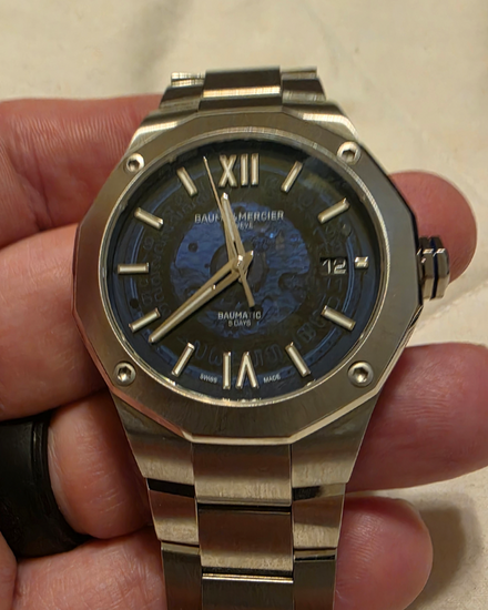No Reserve - 2026 Baume & Mercier Riviera 42MM Blue Dial Steel Bracelet (M0A10616)