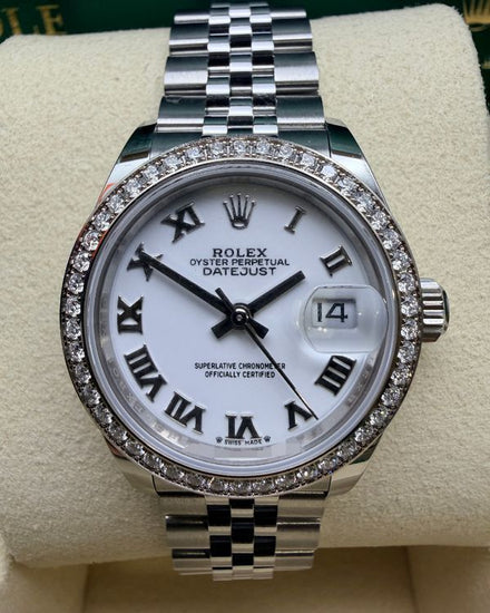 2026 Rolex Lady-Datejust 28MM White Dial Jubilee Bracelet (279384RBR)