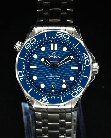No Reserve - 2024 Omega Seamaster Diver 300M 42MM Blue Dial Steel Bracelet (210.30.42.20.03.001)