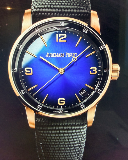 2025 Audemars Piguet Code 11.59 41MM Blue Dial Textile Strap (15210OR.OO.A002KB.03)